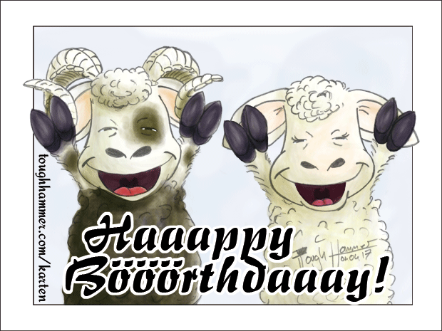 Schafe mit hochgestreckten Armen: &ldquo;Haaappy B&ouml;&ouml;&ouml;rthdaaay!&rdquo;